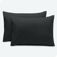 thumbnail image 1 of Bare Home Pillowcase Set - Envelope Closure - Premium 1800 Collection - Double Brushed - Ultra Soft - Standard Size, Black, 2 Count, 1 of 6