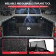 thumbnail image 3 of Kojooin Trailer Tongue Box - 33/39 Inch Heavy Duty Aluminum Diamond Plate Tongue Box Tool Chest, Tuckbed Toolbox Storage with Lock & Keys, 3 of 6