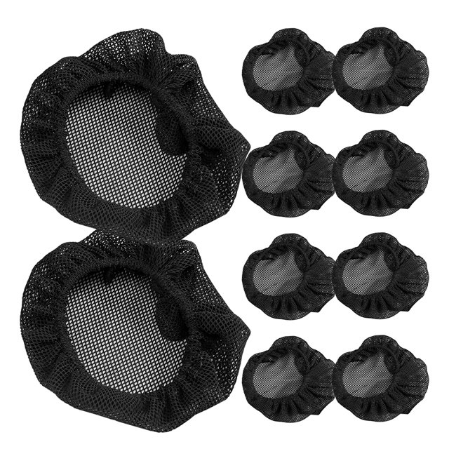 KAKOWELY 10 Pcs Filets pour Chignon Filets de Danse pour Chignons Filet pour Chignon de Ballet Housse pour Chignon pour Filles,3.94"X3.94"X0.51 Pouces