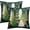 Green White Xmas Trees, variant on Red Truck Christmas Pillow Covers Buffalo Plaid Christmas Pillow Covers 18 x 18 mas Tree Decorative Throw Pillow Covers for Holiday Decorations Living Room Sofa Set of 2