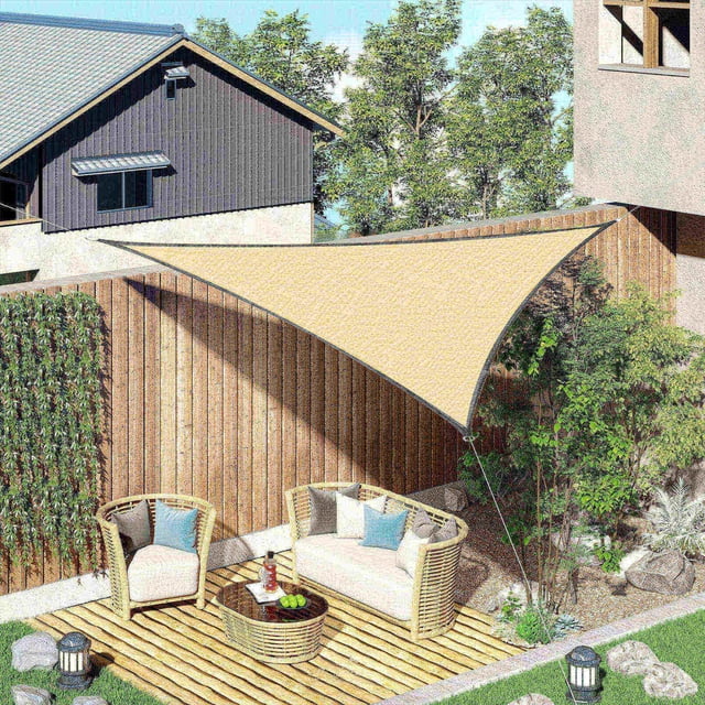 Sun Shades Outdoor Patio Outdoor Shades For Patio Sunshades For Patio Sun Protection Triangular Shade Garden Swimming Pool AntiUV Shade Cloth Tarpaulin
