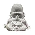 thumbnail image 2 of LNGOOR Statue de Bouddha Antique Assise pour Table Intérieure, 2 of 9