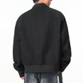 thumbnail image 3 of Dagegui Men's Coats Lightweight Spring Fall Jackets Stylish Zip Up Collared Outerwear Outdoor Everyday Jacket with Pockets Black S, 3 of 8