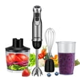 thumbnail image 1 of Biolomix 5-in-1 800W Immersion Hand Blender Set with 6-Speed Control & Turbo, 600ml Blender Jar, 500ml Chopper, Whisk - 100-120V US Plug, Stainless Steel Blades, Black - Perfect for Baby Food,, 1 of 5