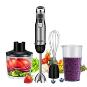 BioloMix Stainless Steel Hand Blender, 800W Immersion Blender Set, 6 Speeds, 500ml Measuring Cup and 600ml Jug, Blender