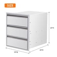 thumbnail image 3 of EDTara Outdoor Kitchen Drawer, 1-Drawer Stainless Steel Unit With Paper Towel Holder for Bbq Islands and Patios, 3 of 6