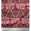 thumbnail image 1 of Soimoi Poly Georgette Fabric Floral & Ogee Damask Print Fabric by Yard 42 Inch Wide, 1 of 1