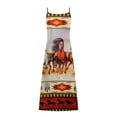 thumbnail image 5 of SMihono Robe Maxi Bohème d'Été pour Femmes Grande Taille Mode Féminine Sexy Sans Manches Imprimée Col en V Ample Robe Longue de Plage, 5 of 5