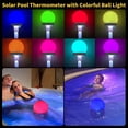 thumbnail image 3 of Thermoscope Floating Pool Light, Color Charging Solar Powered Pool Lights, Temperature Gauge Floating Light, Pool Accessories and Gifts for Pool Owners, 3 of 7