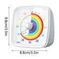 thumbnail image 3 of Binwennn Visual Timer Multifunctional Mini Electronic Timer Old Timer Meat Boxing round Timer with Sound Kitchen Grill Watch Clock for Kids Kitchen Timer Candy Digital Instant Read with Stainless Long, 3 of 6