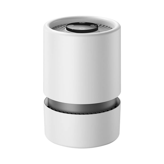 Black-Friday Desktop Air Purifier with HEPA Filter & Negative Ion Generator | 99.97% Particle Removal | Activated Carbon Deodorizer | USB Powered