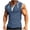 Blue, variant on asjyhkr Mens Hooded Tank Tops Sleeveless Undershirts Button Loose Fitting Undershirts Fashion 2025 Gym T Shirts