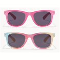 thumbnail image 3 of 2pcs Trendy Oval Shaped Polycarbonate Frame Decorative Glasses  Rainbow Color  Lightweight  Girls Hiking Fashion Accessory  Classic Design For Everyday Wear, 3 of 6