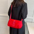 thumbnail image 4 of Shoulder Bag Adjustable Shoulder Strap Large Capacity Smooth Zipper Solid Color with Side Pocket Storage Oxford Cloth Women Crossbody Pouch Handbag for Daily Life, 4 of 10