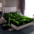 thumbnail image 1 of Erosebridal Modern Abstract Sheet Set Full, Striped Gemoetric Bedding Sets Full Size, Minimalst Decor, 4pcs, 1 of 7