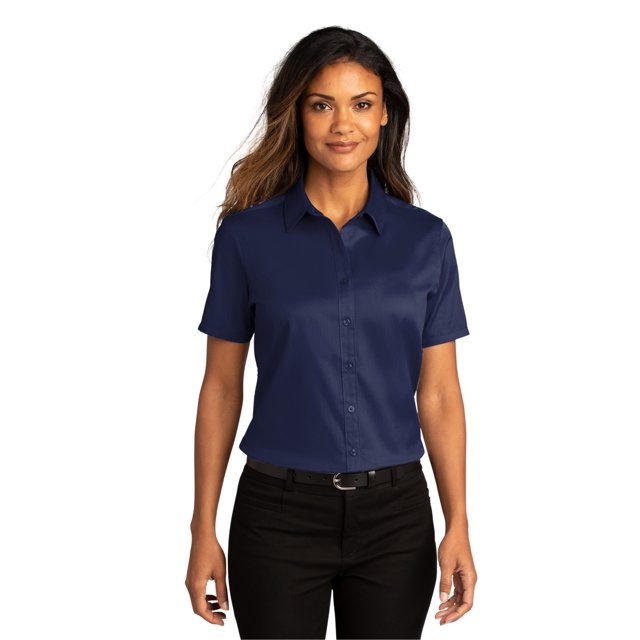 Port Authority Chemise à Manches Courtes SuperPro React Twill pour Femmes - LW809