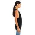 thumbnail image 3 of Bella Canvas Womens Flowy Scoop Blended Muscle Tank, M, Black Heather, 3 of 3