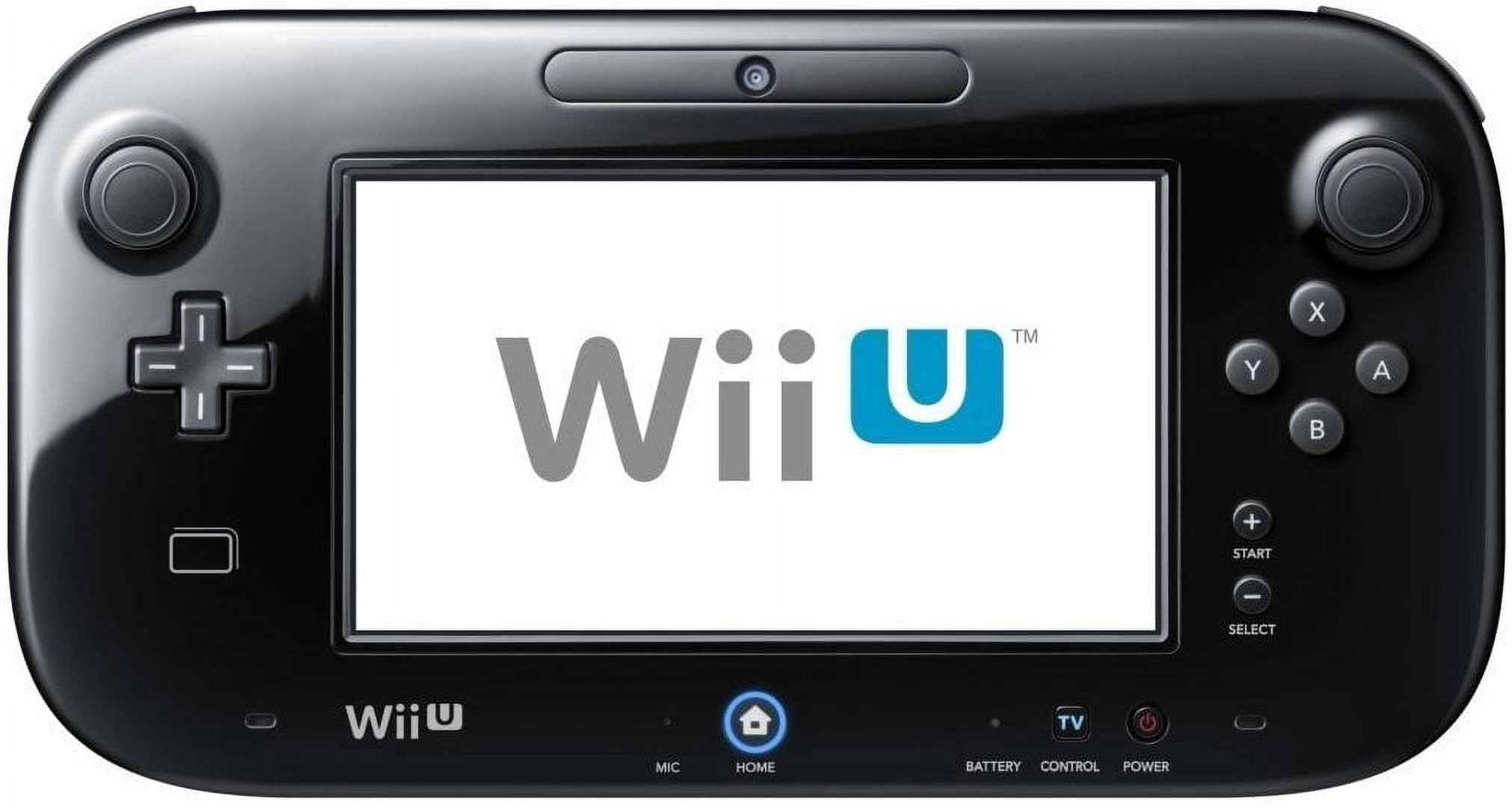 Manette de Jeu Nintendo WUP010_CR Wii U Restaurée, Noire (Reconditionnée)