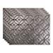thumbnail image 3 of FASÃ„DE Rings Decorative Vinyl 18in x 24in Backsplash Panel in Galvanized Steel (5 Pack), 3 of 15