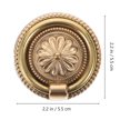 thumbnail image 4 of 1pc Brass Drawer Knob Delicate Pull Knobs Vintage Drawer Decorative Handle, 4 of 9