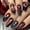 Cercueil de Luxe Coeur Fille Chaude, variante sur Fofosbeauty 24 Pcs Ongles Autocollants, Faux Ongles en Acrylique, Ongles Pleine Couverture pour Femmes Filles Enfants, Cercueil Étoile Lune Argent