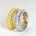 thumbnail image 3 of LYMAYTER Bague de Fête - Grain Surélevé, Géométrique, Électroplaqué, Style Punk, 3 of 6