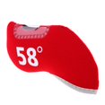 thumbnail image 2 of S SERENABLE Golf Iron Head Cover Club Heads Protector Wedge Headcovers with Clear Window for 58 Degree Red, 2 of 7