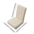 thumbnail image 3 of EGNMCR Home Decor, Room Decor, Wall Decor Elastic Dining Table Chair Cover Half Round Household Chair Cover Cushion Backrest One Universals Chair Flock Stools Cover Cover, 3 of 6
