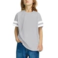 thumbnail image 3 of RXIRUCGD 2025 Vêtements d'Été pour Enfants, T-shirt à Rayures pour Garçons et Filles, Mode Mignon, Col Rond, Manches Courtes, 3 of 7