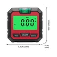 thumbnail image 2 of EGNMCR Tools&Home Improvement Electronic Digital Display Inclinometer Horizontal Angle Ruler Mini Protractor 2ml A inclinometer, 2 of 5