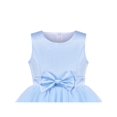 thumbnail image 4 of Robe Fille Bleue Nœud Papillon Fête Concours Robe de Bal Mariage Princesse 10 Ans, 4 of 5