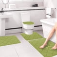 thumbnail image 4 of Rbaofujie Kids Rug Memory Foam Bath Mat 4 Set Bathroom Rugs for 4 Pcs Toilet Mats Universal Soft Comfortable Water Absorption Non-Slip Thick Machine Washable Easier To Dry Dark Front Door Rugs Indoor, 4 of 7