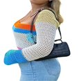 thumbnail image 3 of Pull Court pour Femmes Haut Ajouré Y2k/E Pull-Over Mode Urbaine pour Filles, 3 of 6