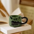 thumbnail image 3 of Cat Coffee Mug Ceramic Large Handle With English Letters Relief Design 12 oz, 3 of 7