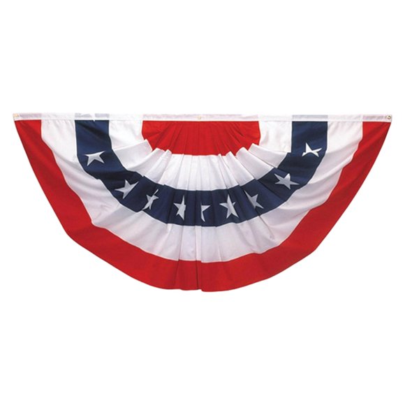 Drapeau de Fan Patriotique, Drapeau d'Ornement Extérieur avec Motif Imprimé à l'Écran, Drapeau de Cour pour la Fête de l'Indépendance pour Bannière de Porche du Memorial Day