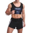 thumbnail image 2 of Gilet Gainant de Sauna pour Hommes Extensible Moulant Yoga Course Gym Compression Shapewear, 2 of 8
