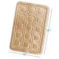 thumbnail image 2 of Clara Clark Bathroom Rugs, Velvet Memory Foam Bath Mat, Ultra Soft Non Slip and Absorbent - Waffled - Large - Beige, 2 of 6
