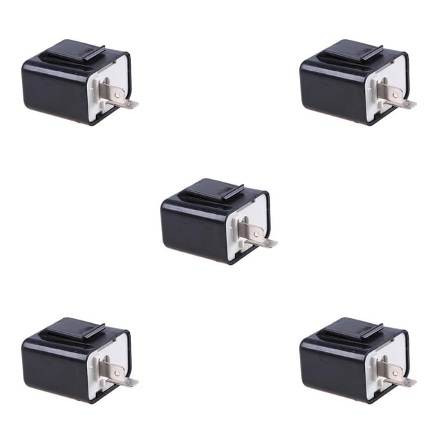 Redempat Motorcycle LED Flashers Adjustable Square Accessory Signal Indicator Motorbike Blinker Orange High-power Parts Black 1pcs 5Set