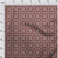 thumbnail image 2 of oneOone Cotton Poplin Dark Red Fabric Floral & Tiles Moroccan Craft Projects Decor Fabric Printed By The Meter 42 Inch Wide, 2 of 4