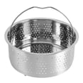 thumbnail image 1 of Stainless Steel Steam Basket, Sugar Removal Rice Cooker Insert, Steaming Rack With Handle, For Food Egg Vegetables Fruits, Versatile Usage, Effective Sugar Removal, 1 of 8