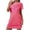 Hot Pink, variant on Nightgowns for Women, Womens Oversized Short Nightgown Fashion Chest Print Short Sleeve Nightdress