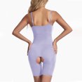 thumbnail image 4 of Dealovy Bodysuits for Women Low Cut Slim Fitted Solid Color Shapewear Spaghetti Strap Sleeveless Basic Jumpsuits, 4 of 4
