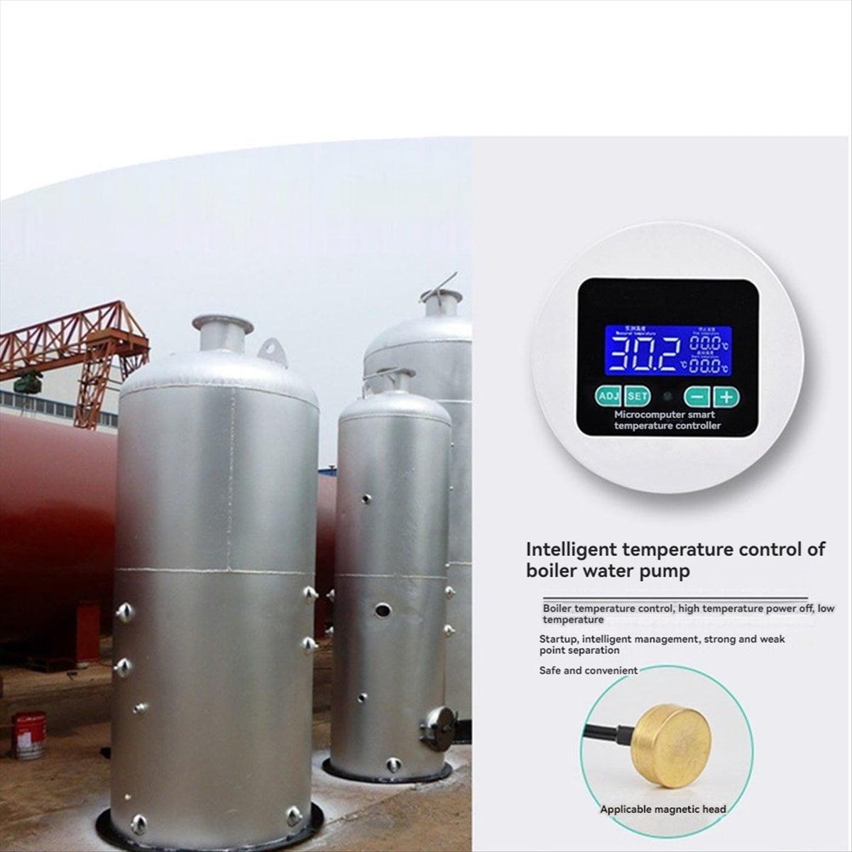 Temperature Tester Temperature Monitoring Tester Temperature Monitor High Accuracy Waterproof Probe Cable,1 x high-precision temperature controller 1 x probe wire 1 x English instruction manual