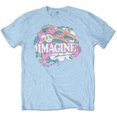 thumbnail image 1 of John Lennon Unisex T-Shirt Rainbows, Love & Peace, 1 of 3