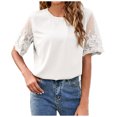 thumbnail image 1 of Birdeem Womens Fashion Casual Spring and Summer Short Sleeve Round-Neck Blouses & Shirts, 1 of 1