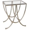 thumbnail image 1 of Bowery Hill Table d'Appoint Contemporaine en Argent Vieilli, 1 of 2