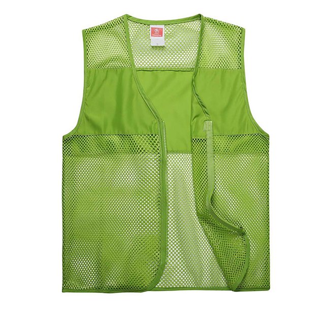 Men's Fashion Solid Color Reflective Mesh Vest