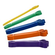 Pack of 5 Resistance Loop Bands Set Latex Yoga Strength Training Pull Up Assist Bands Home Gym Fitness Workout Elastic Exercise Band with Carry Bag