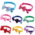 thumbnail image 3 of Collier pour Animaux de Compagnie Imprimé Noeud Papillon Réglable en Nylon Chien Cloche Arc Collier de Sangle pour Animal de Compagnie, 3 of 8