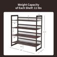 thumbnail image 2 of Costway 4-Tier Shoe Rack Adjustable to Flat Slant Shoe Organizer Holder Stand, 2 of 10